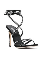 Paris Texas crystal-embellished strap-detail sandals