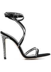 Paris Texas crystal-embellished strap-detail sandals