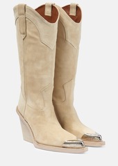 Paris Texas Dakota embellished suede boots