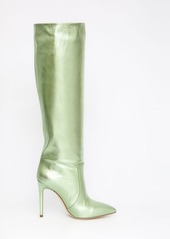 Paris Texas Green leather boots