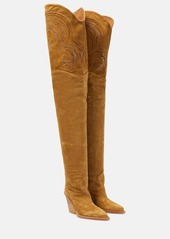 Paris Texas Holly Dakota suede over-the-knee boots