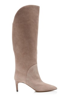 Paris Texas - Gaia Suede Boots - Neutral - IT 37 - Moda Operandi