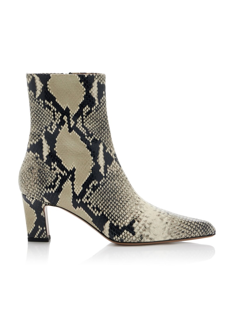 Paris Texas - Jude Snake-Effect Leather Ankle Boots - Animal - IT 36 - Moda Operandi