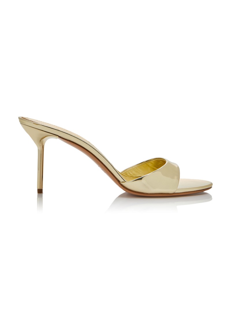 Paris Texas - Lidia Patent Leather Sandals - Gold - IT 39 - Moda Operandi