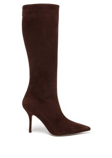 Paris Texas - Mama Suede Knee-high Boots - Womens - Brown