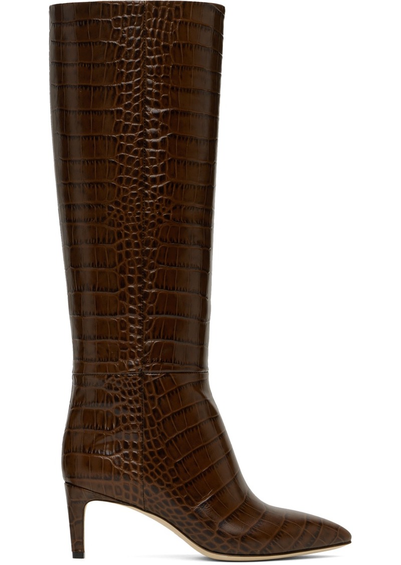 Paris Texas Brown Stiletto Boots