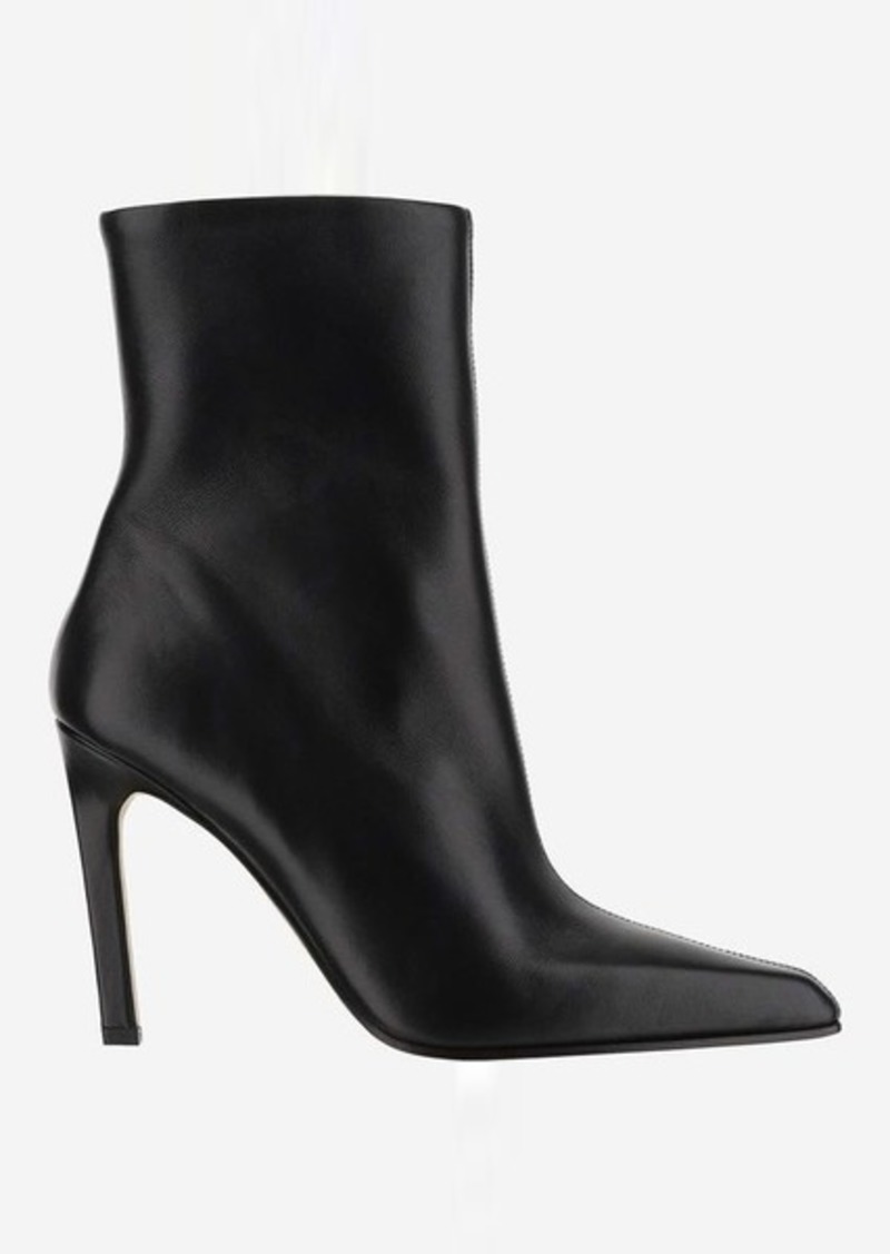 PARIS TEXAS JUDE LEATHER ANKLE BOOTS