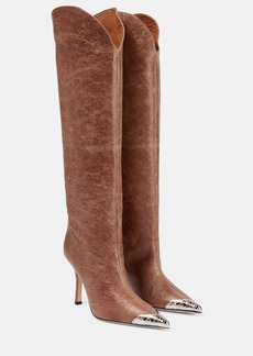 Paris Texas Nadia leather knee-high boots