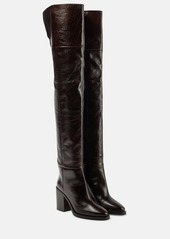 Paris Texas Ophelia leather over-the-knee boots