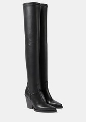 Paris Texas Vegas faux leather over-the-knee boots