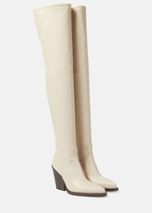 Paris Texas Vegas faux leather over-the-knee boots