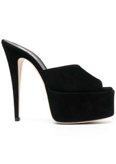 Paris Texas peep-toe stiletto-heel mules