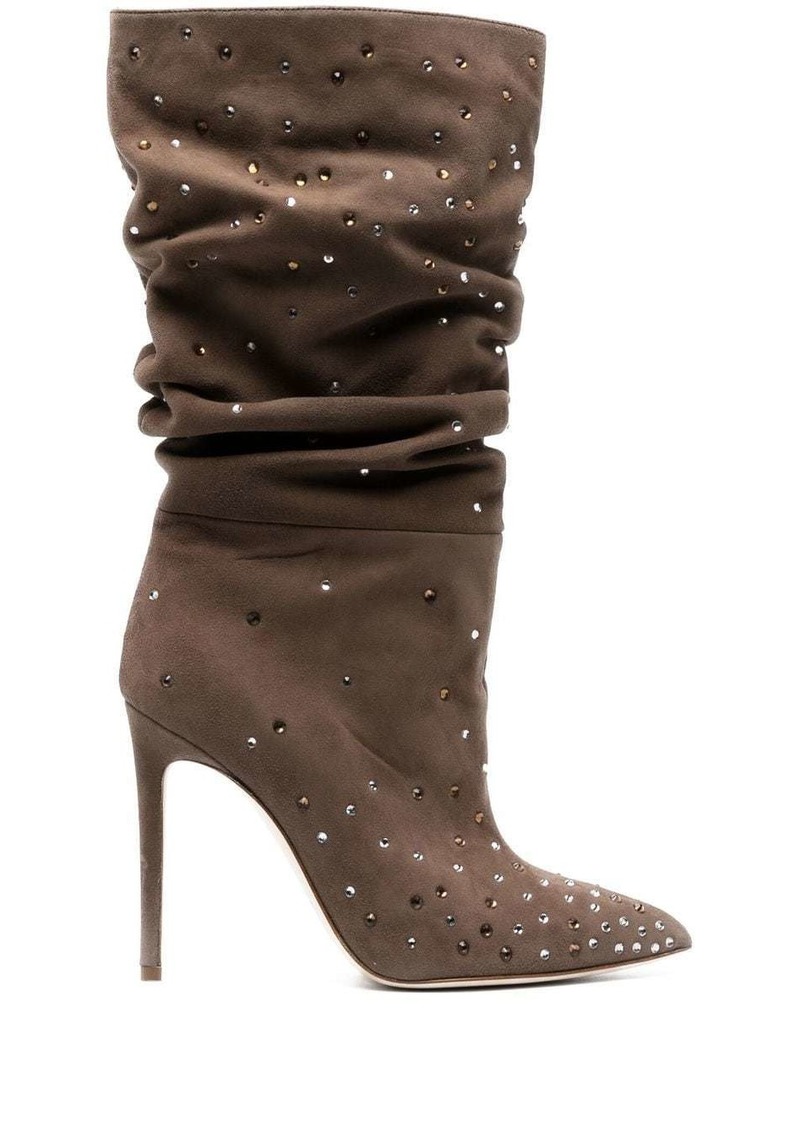 Paris Texas rhinestone-embellished 105mm boots