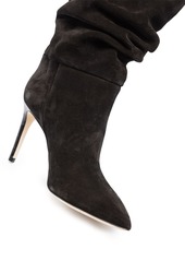 Paris Texas slouchy suede 85mm ankle boots