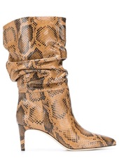 Paris Texas snakeskin-effect slouchy boots