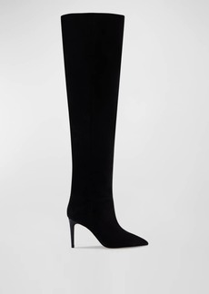 Paris Texas Suede Stiletto Over-The-Knee Boots