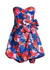 Parker Chantelle Floral-Print Bow Dress