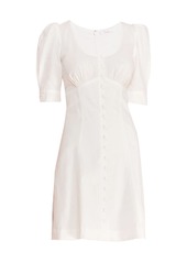 Parker Kierra Puff-Sleeve Mini Dress