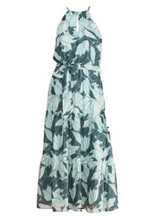 Parker Leonora Palm Tree Breeze Silk Dress