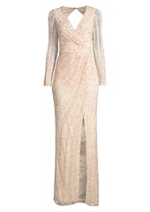 Parker Malika Hand-Beaded Sequin Gown