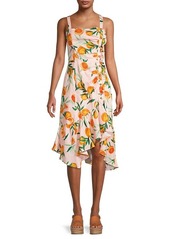 Parker Millie Citrus-Print Linen Dress