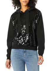 Parker Women's Nolan Long Sleeve Sequined Hooded Sweater  XL