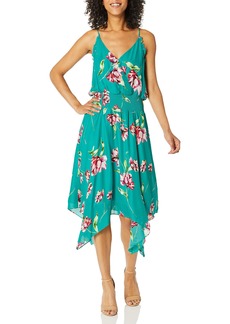 Parker Women's Nolen Sleeveless Smocked Waist Midi Dress  L