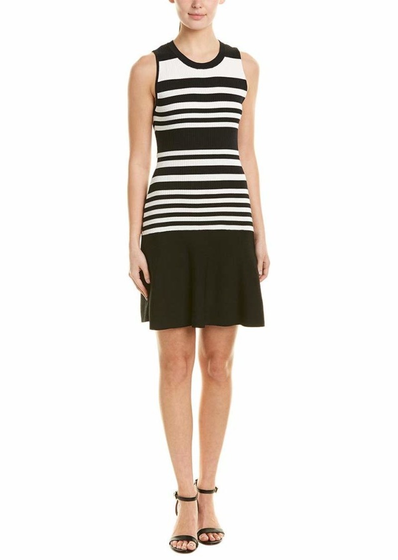 Parker Women's Penny sleevele Striped Knit Dress  M