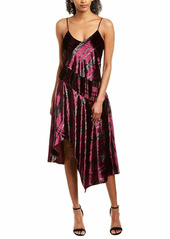 Parker Women's Selma Sleeveless v-Neck Velvet Metallic Dress