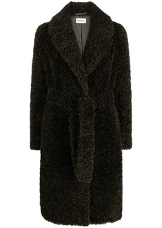 P.A.R.O.S.H. belted faux-shearling coat