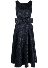 P.A.R.O.S.H. bow-detail jacquard midi dress