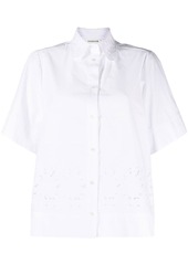 P.A.R.O.S.H. broderie-anglaise short-sleeve shirt