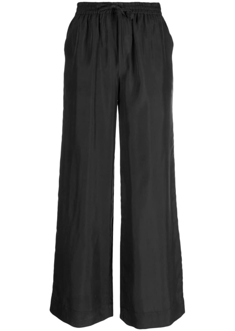 P.A.R.O.S.H. cropped wide-leg silk trousers