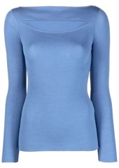 P.A.R.O.S.H. cut-out knitted wool top