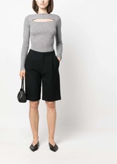 P.A.R.O.S.H. cut-out ribbed wool jumper