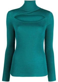 P.A.R.O.S.H. cut-out roll-neck jumper