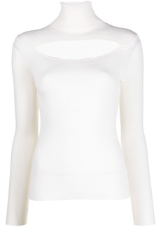 P.A.R.O.S.H. cut-out roll-neck jumper