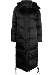 P.A.R.O.S.H. detachable-hood long padded coat
