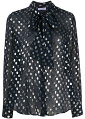 P.A.R.O.S.H. dotted bow detail blouse