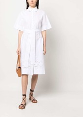 P.A.R.O.S.H. floral-lace shirt dress