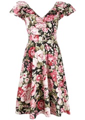 P.A.R.O.S.H. floral print belted dress