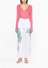 P.A.R.O.S.H. floral-print cotton trousers