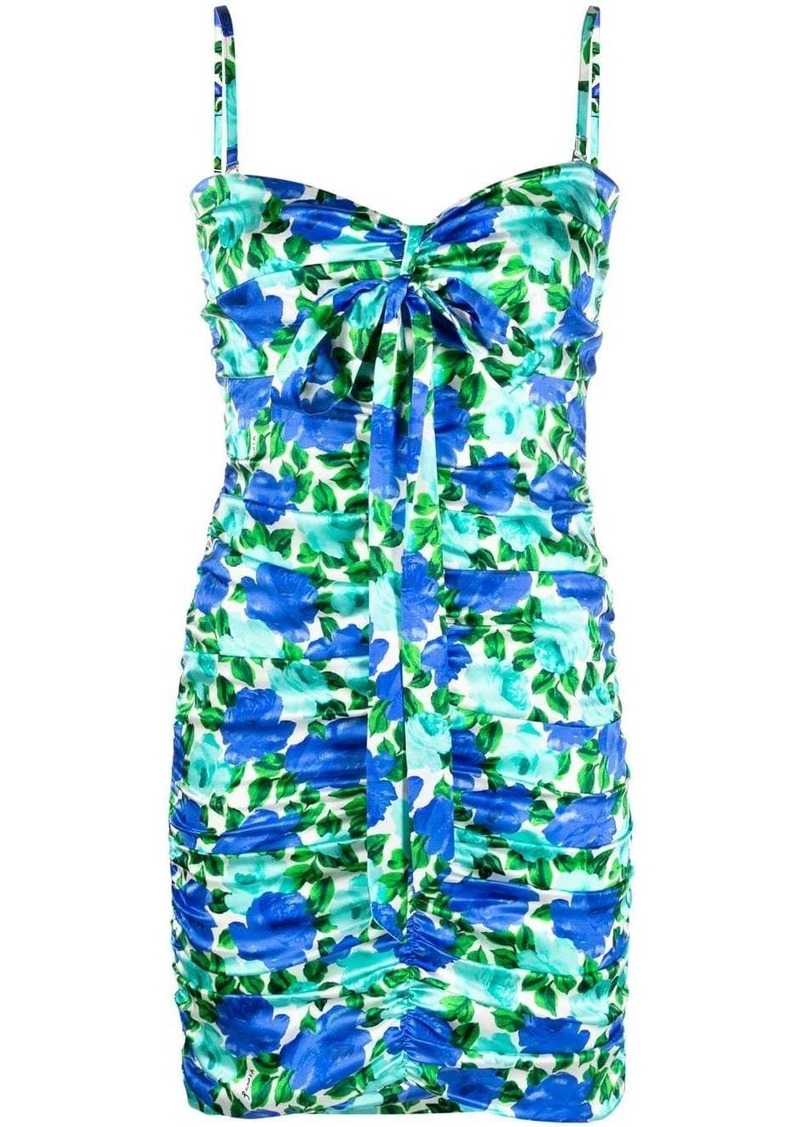 P.A.R.O.S.H. floral-print sleeveless mini dress