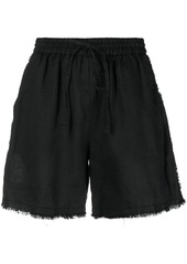 P.A.R.O.S.H. frayed drawstring-waist shorts