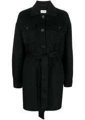 P.A.R.O.S.H. fringe-detail wool coat