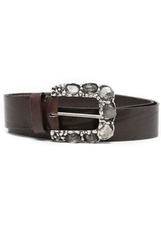 P.A.R.O.S.H. gem-embellished leather belt