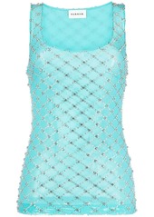 P.A.R.O.S.H. Glaced crystal-embellished tank top