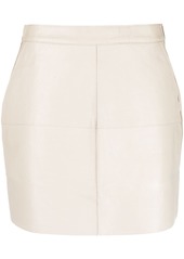 P.A.R.O.S.H. high-waisted leather pencil skirt