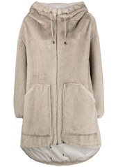 P.A.R.O.S.H. hooded faux-fur coat