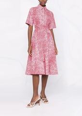 P.A.R.O.S.H. leopard-print cotton midi dress